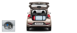 New Santro - Convenient CNG Filling